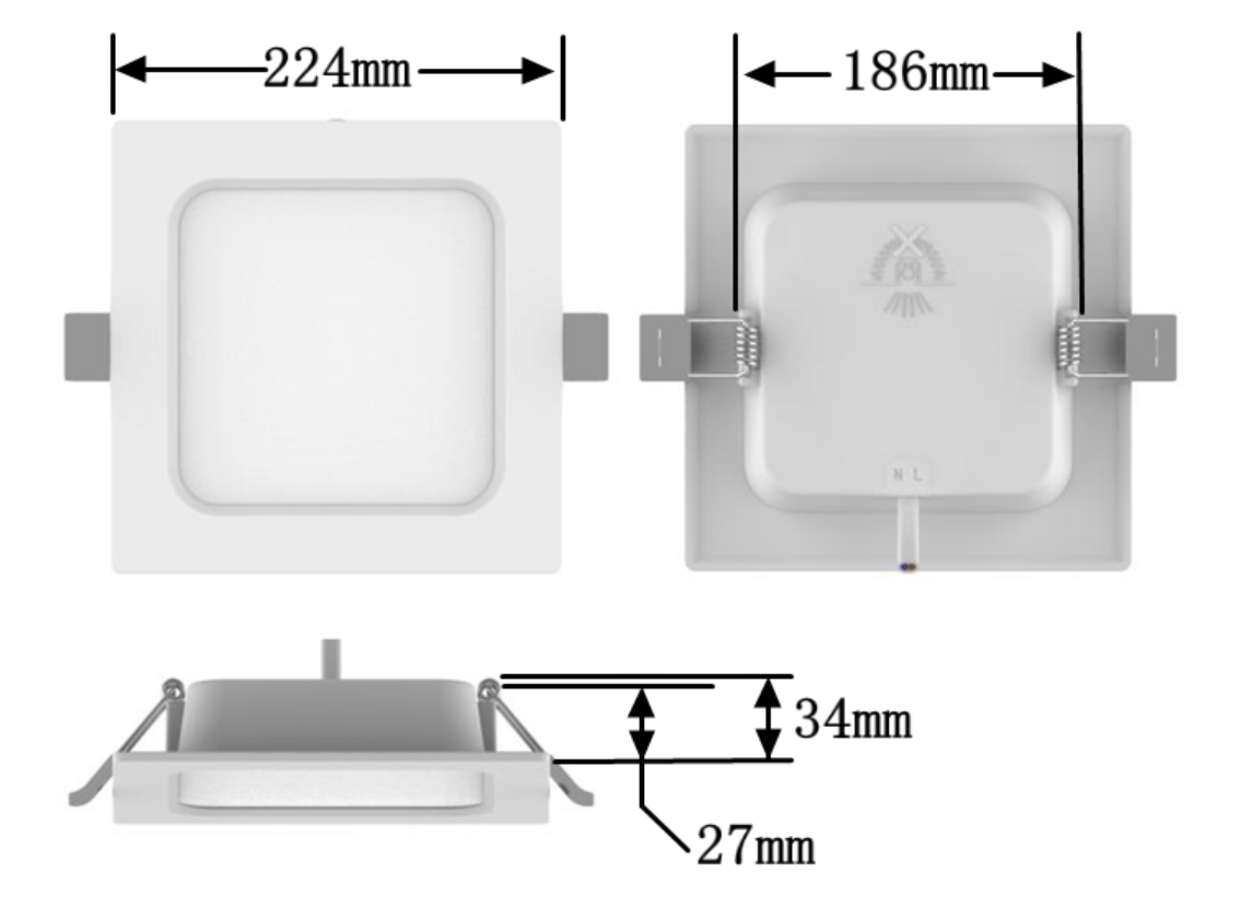 20W DOB LED PANEL LIGHT